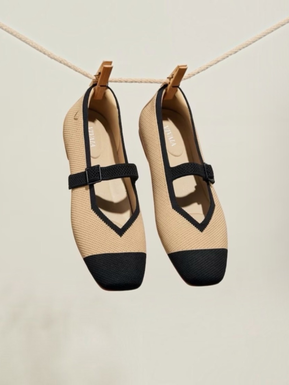 Vivaia Square Toe Margot Mary Janes 40.5 9 9.5 Flats
